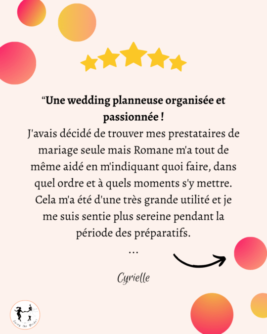 Avis conseils mariage wedding planner