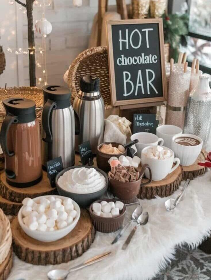 Bar à chocolat chaud